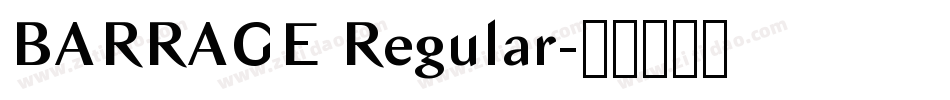 BARRAGE Regular字体转换
